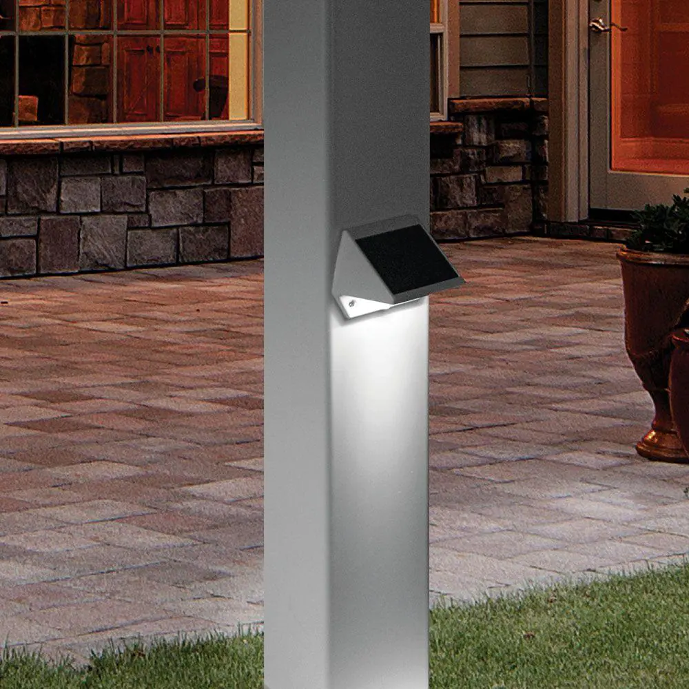 Veranda White Solar Deck and Wall Light