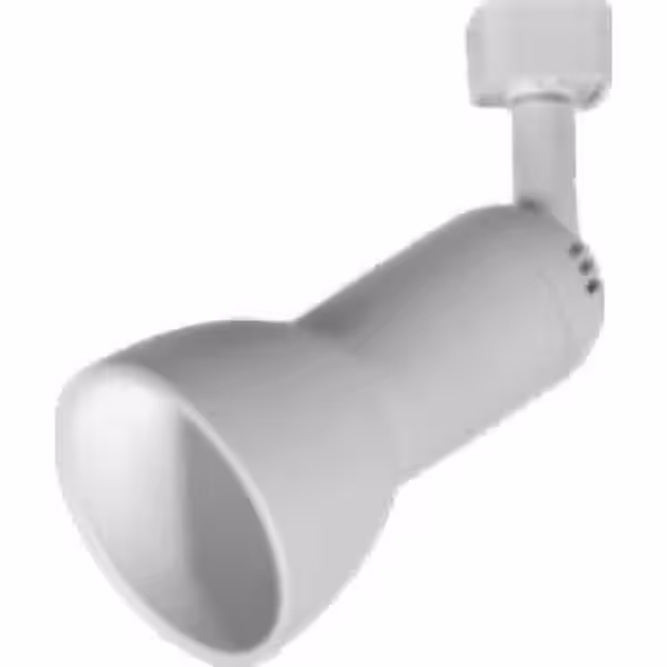 Hampton Bay 1-Light White Linear Track Lighting R30/PAR30 Large Step Head