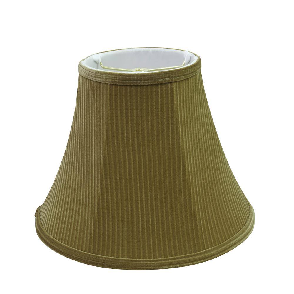 Aspen Creative Corporation 12 in. x 9.5 in. Brown-Green Bell Lamp Shade