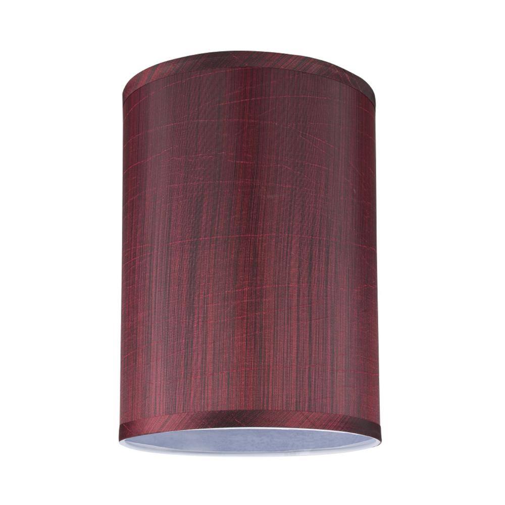 Aspen Creative Corporation 8 in. x 11 in. Dark Red Hardback Drum/Cylinder Lamp Shade