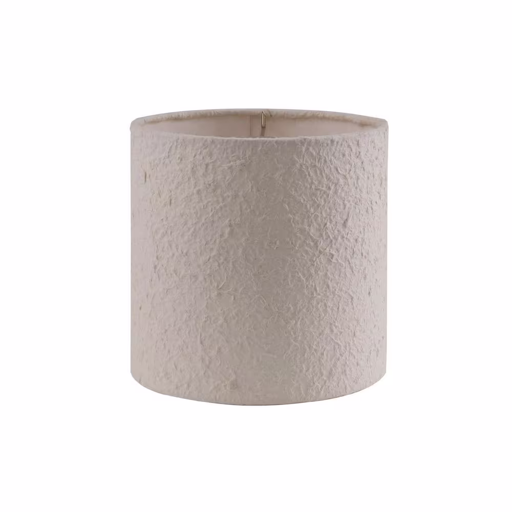 Aspen Creative Corporation 8 in. x 8 in. Off White Drum/Cylinder Lamp Shade