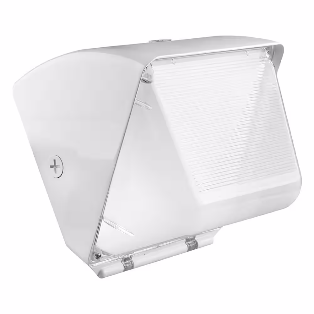BEYOND LED TECHNOLOGY Mint 60-Watt Equivalent Integrated LED White Housing Mini Wall Pack Light 7500 Lumens 5000K