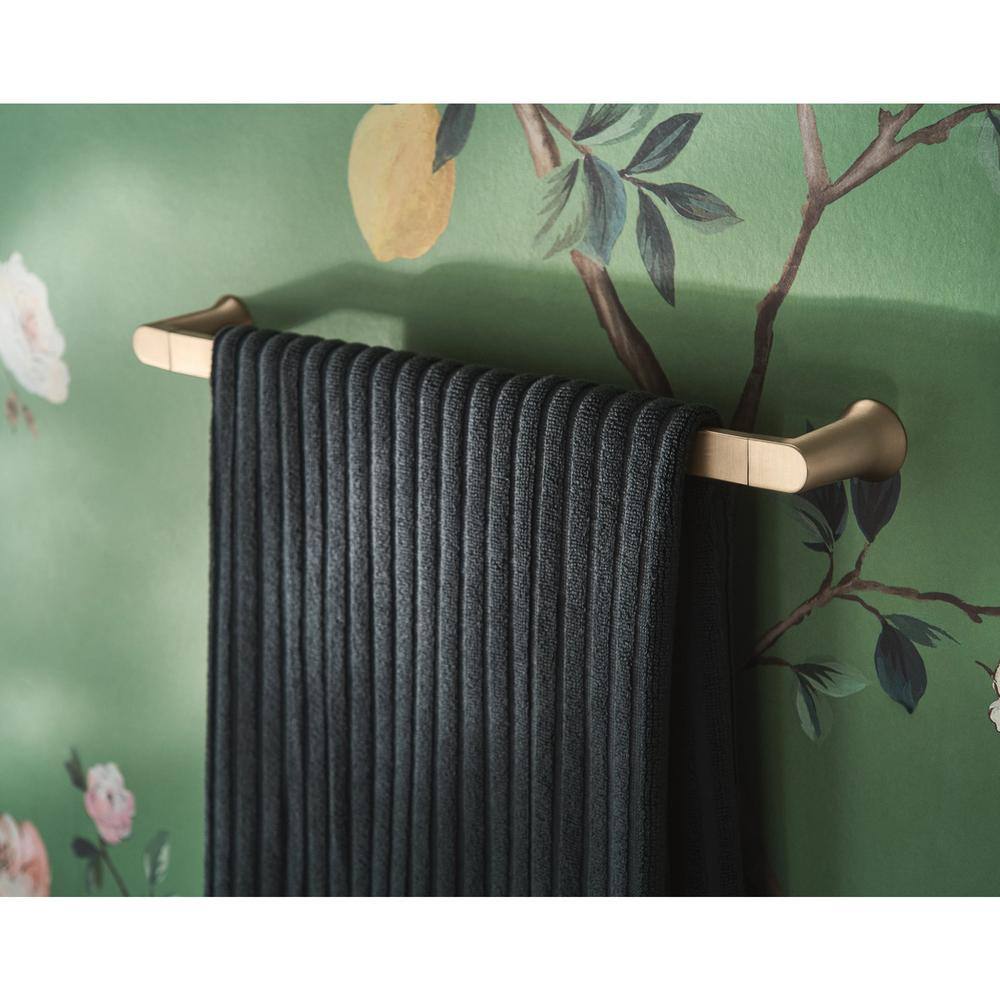 MOEN Genta 18 in. Towel Bar in Bronzed Gold