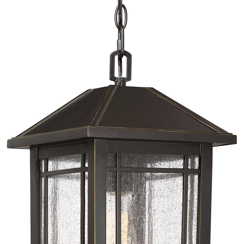 Quoizel Cedar Point 1-Light Bronze Outdoor Pendant Light