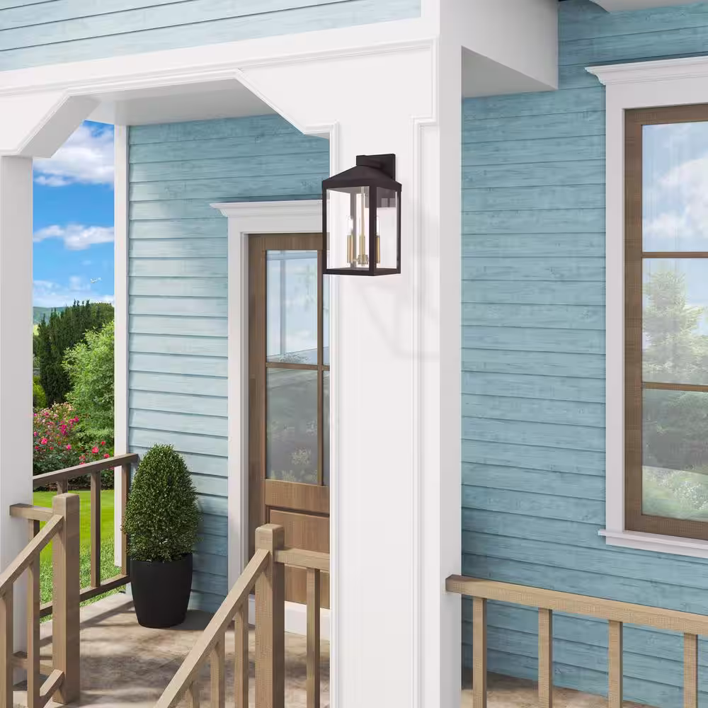 Livex Lighting Nyack 3-Light Bronze Outdoor Wall Sconce