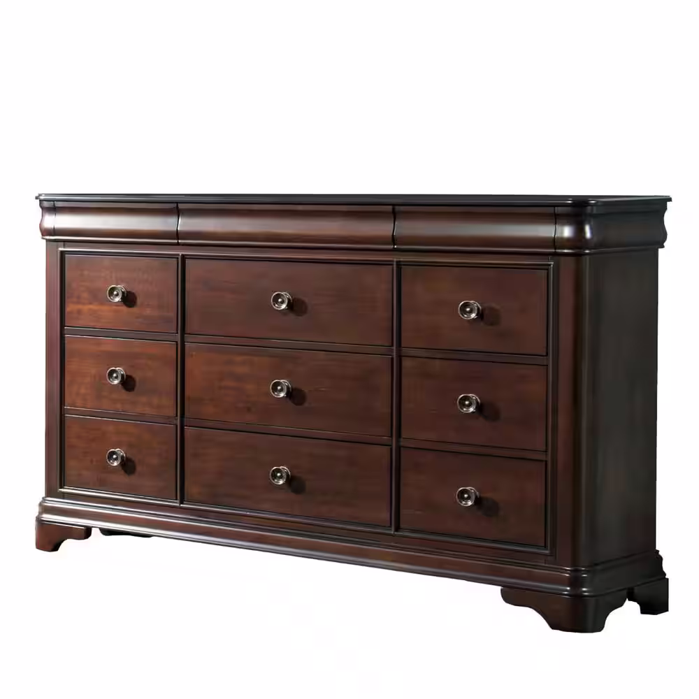 None Conley 9-Drawer Cherry Dresser