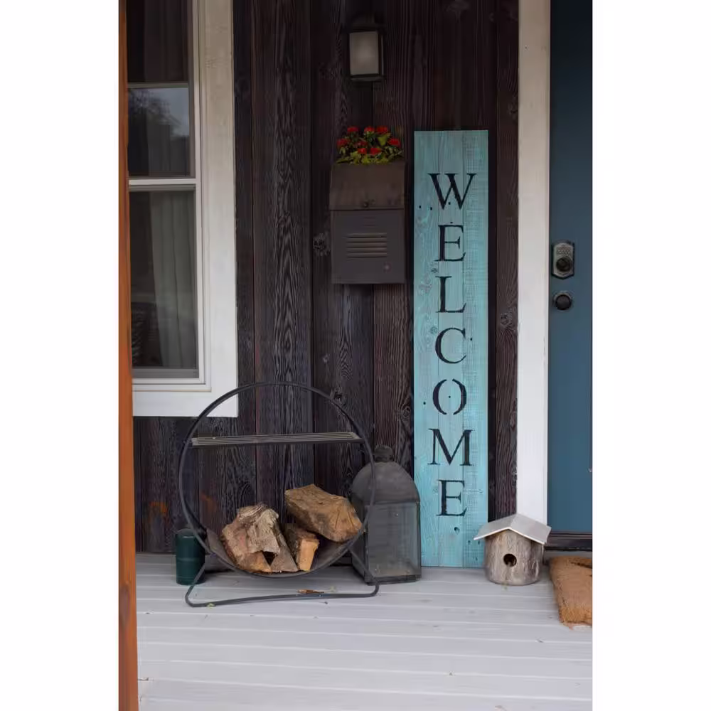 HomeRoots Victoria Welcome Wood Decorative Sign