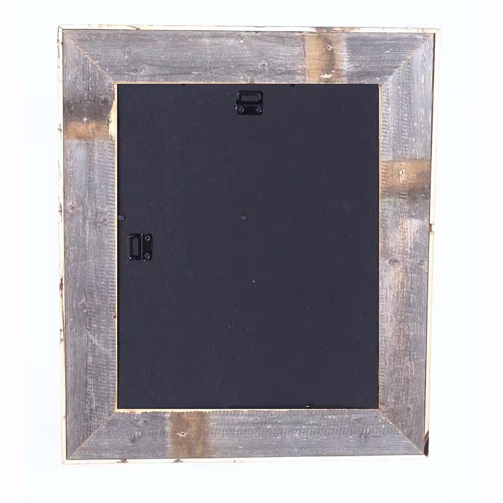 None Rustic Farmhouse Artisan 8.5 in. x 11 in. Rustic Red Reclaimed Picture Frame