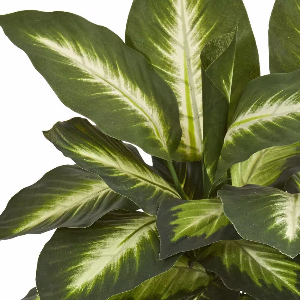 Nearly Natural Indoor Dieffenbachia Artificial Plant in Ceramic Planter
