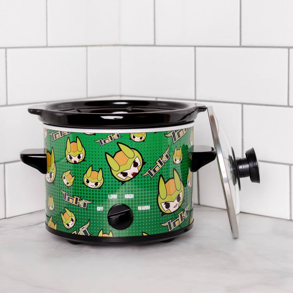 Uncanny Brands 2 Qt. Marvel's Loki Green Slow Cooker