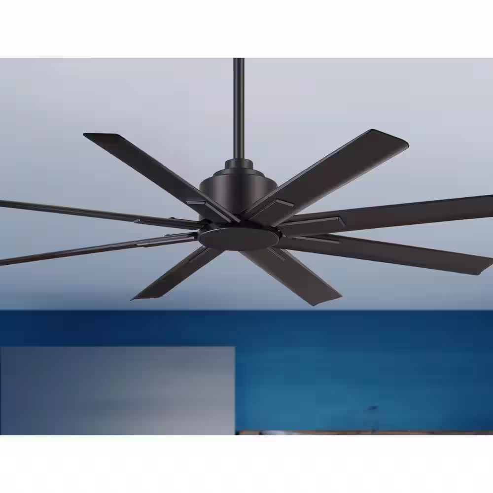 MINKA-AIRE Xtreme H2O 52 in. 6 Fan Speeds Ceiling Fan in Black with Remote Control