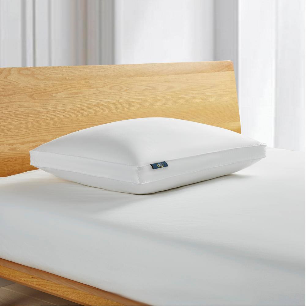 Serta Serta 300 Thread Count Side Sleeper White Down Fiber Bed Pillow