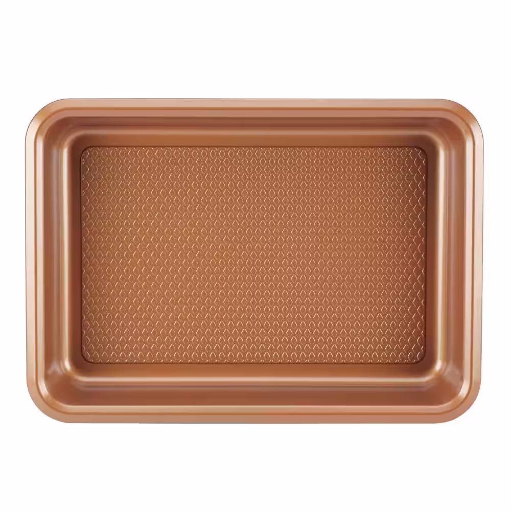 Ayesha Curry 9 in. x 13 in. Copper Bakeware Covered Cake Pan
