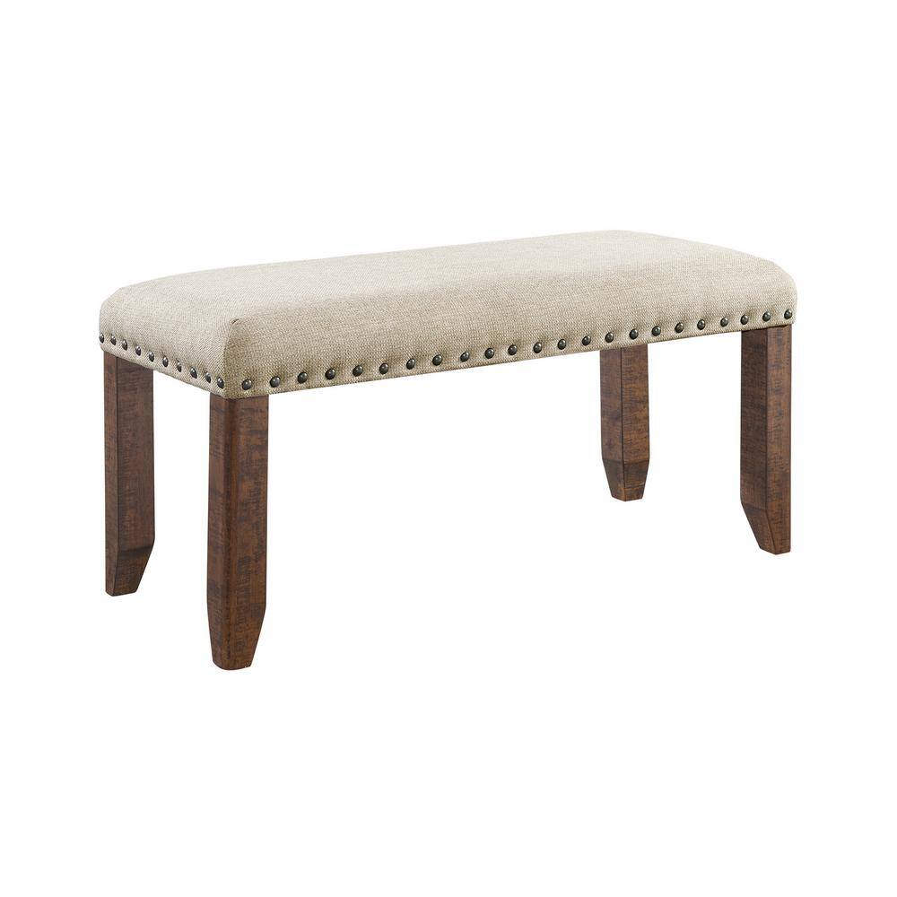 Picket House Furnishings Dex Smokey Walnut Bench