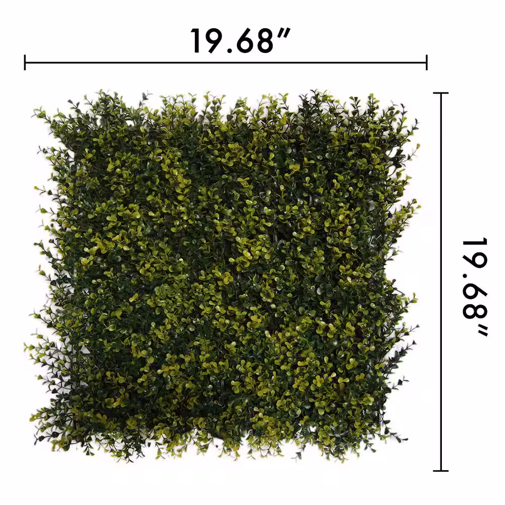 Green Smart Dekor 20 in. x 20 in. Artificial Ficus Spring Wall Panels (Set of 4)