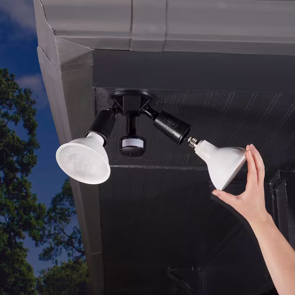 EcoSmart 90/120/150-Watt Equivalent PAR38 3-Way Dimmable Spot LED Light Bulb Daylight (2-Pack)