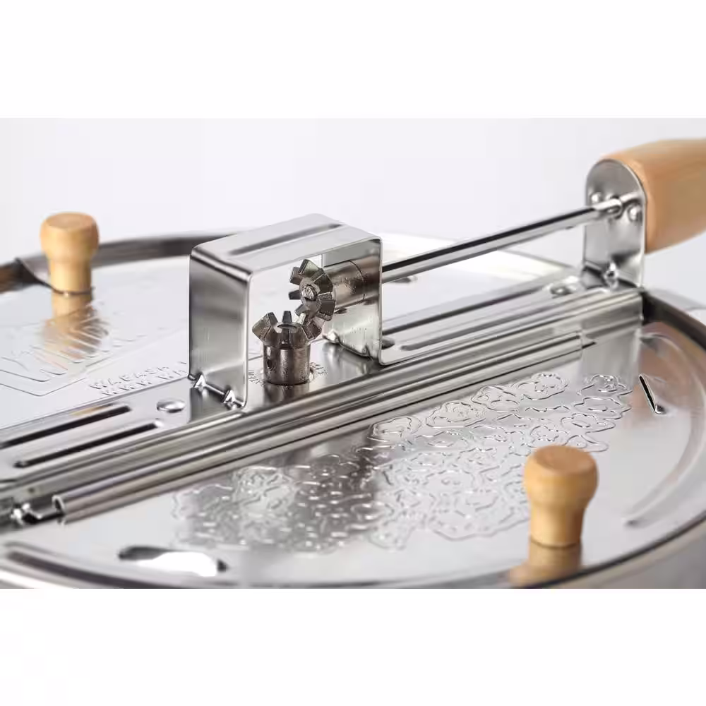 Wabash Valley Farms Whirley-Pop 6-Piece Aluminum Silver Stovetop Popcorn Popper with 5 Real Theater All-Inclusive Popping Kits
