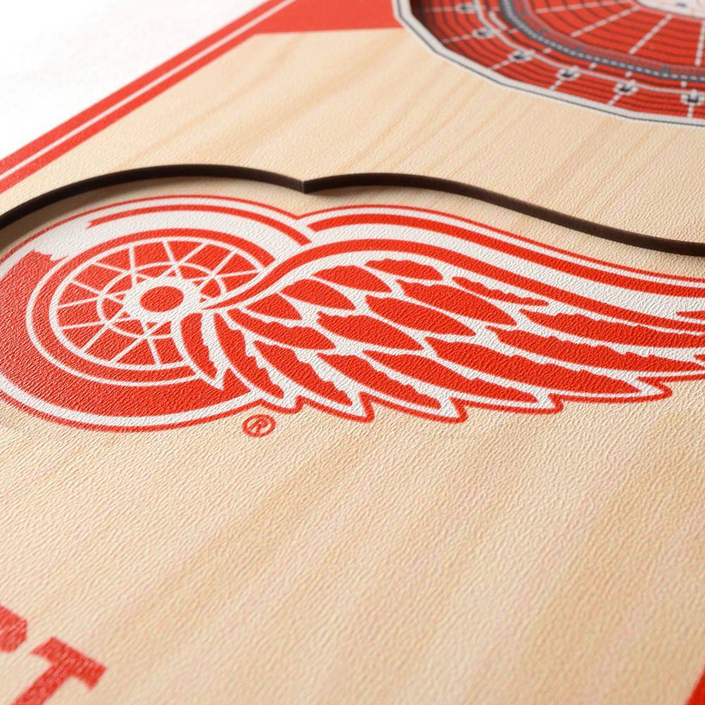 YouTheFan NHL Detroit Red Wings 6 in. x 19 in. 3D Stadium Banner-Little Caesars Arena