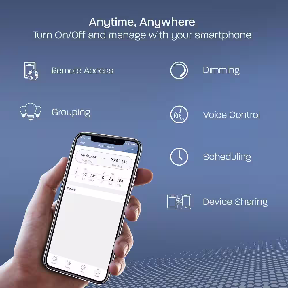 Feit Electric 20.4 in. Smart Wi-Fi Connected Wireless Linkable Integrated LED Plug-In LED Under Cabinet Light, Tunable White (4-Pack)