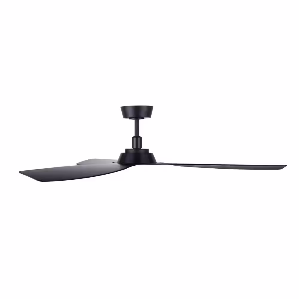 Lucci Air Moto 52 in. Indoor Black and Matte Black Ceiling Fan with Remote Control