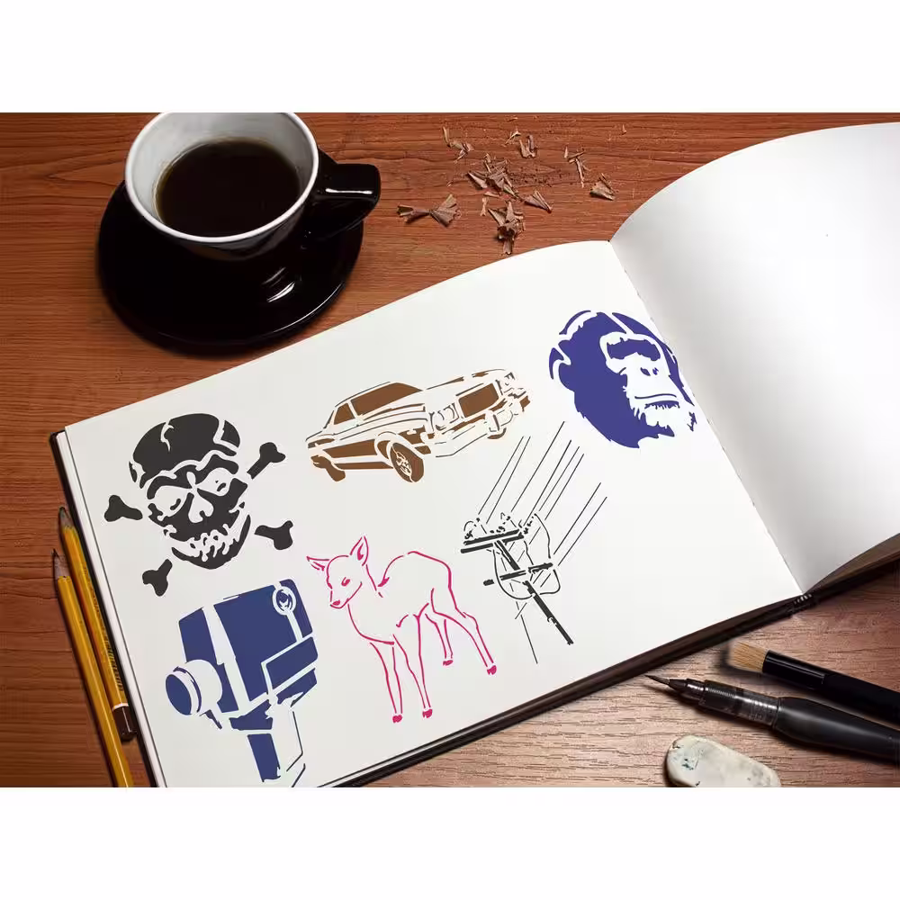 Stencil1 Graffiti 2 Stencil (8-Pack)