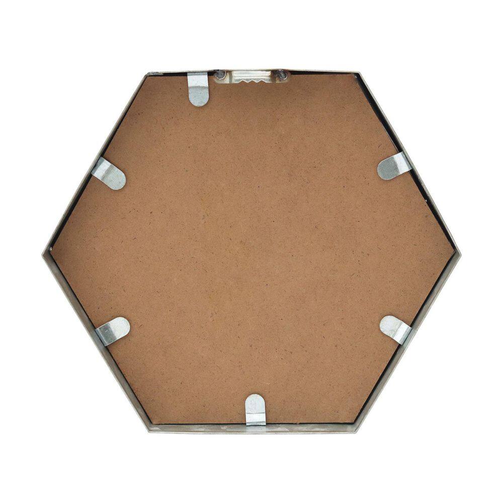 None Bee Blessed in All Ways Hexagon Galvanized Iron Wall Decorative Sign