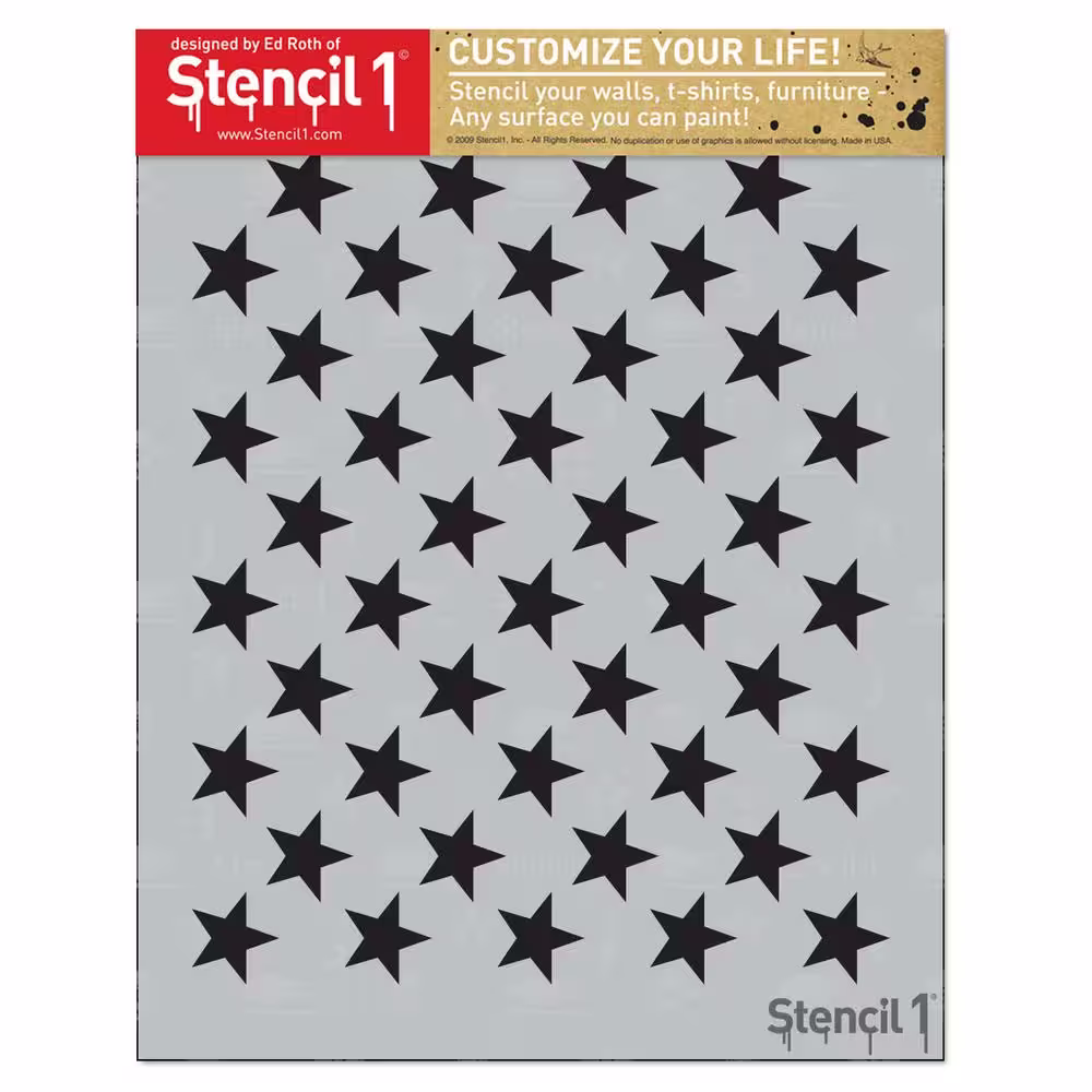 Stencil1 50 Stars Stencil