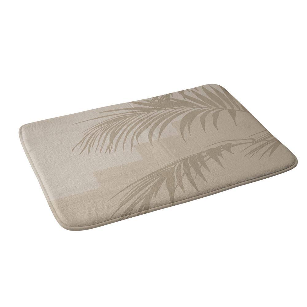 DenyDesigns. Iveta Abolina Beach Day 34 in. x 21 in. Beige Memory Foam Bath Mat