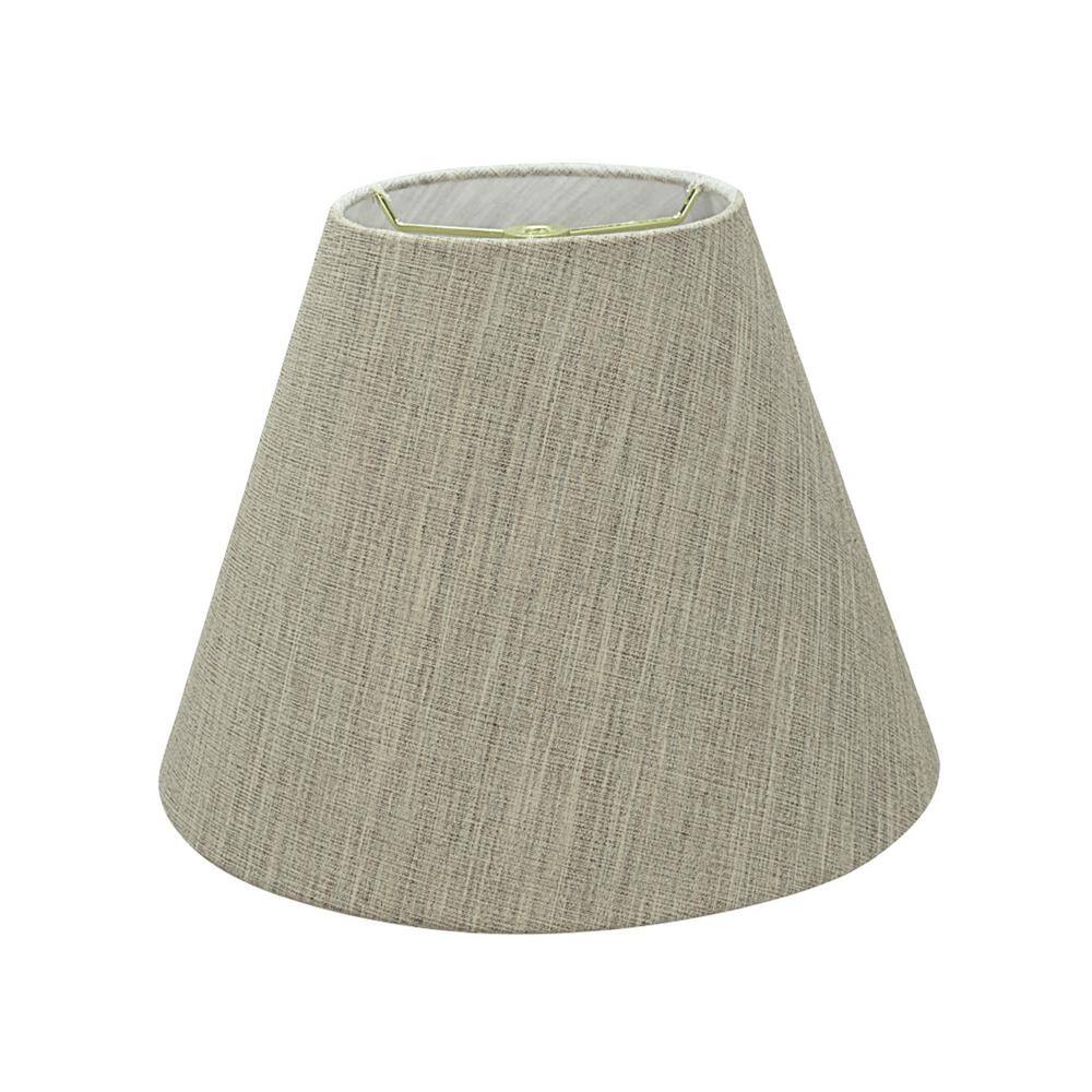Aspen Creative Corporation 12 in. x 9 in. Light Grey Hardback Empire Lamp Shade