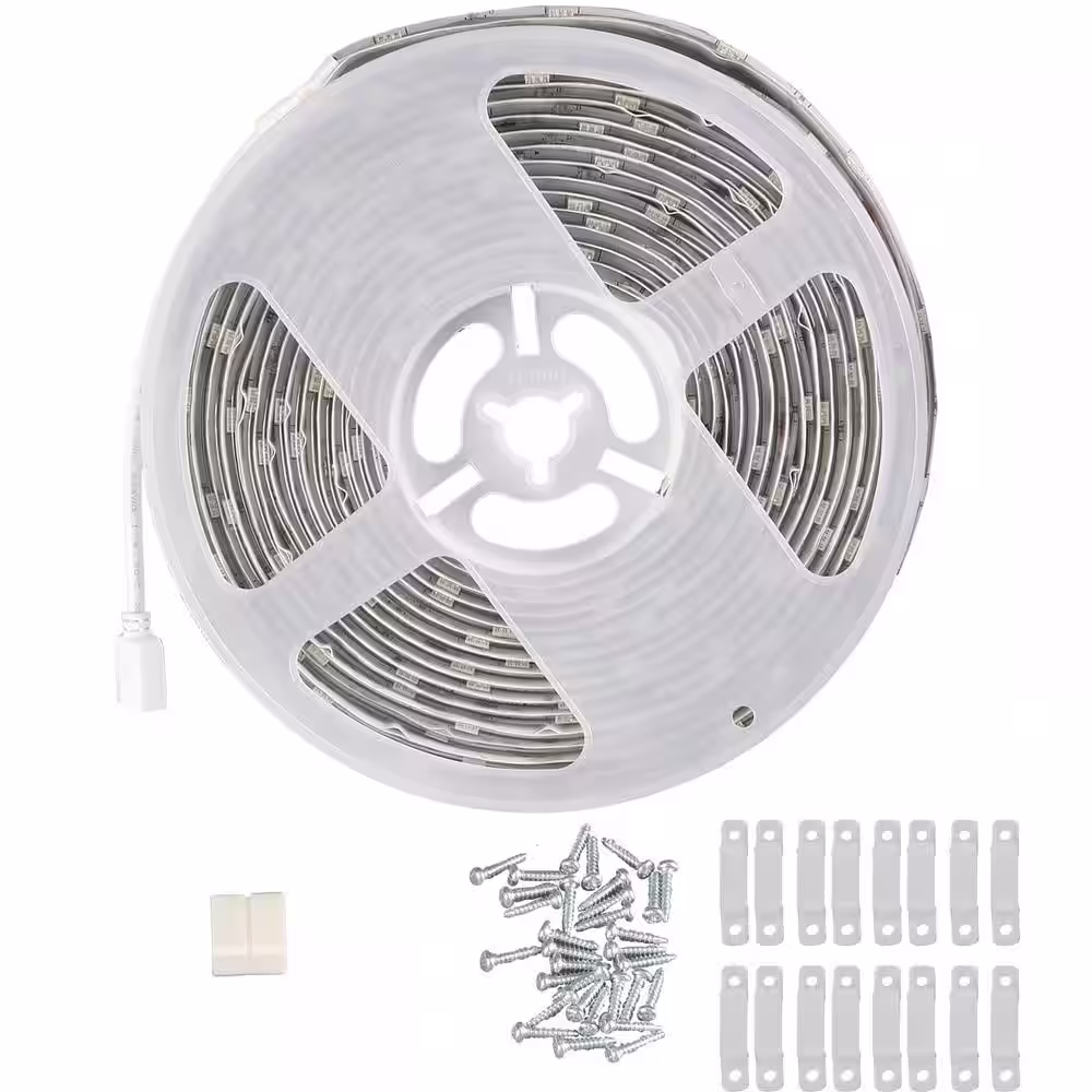 None 18 ft. Plug-in Color Changing Integrated LED Strip Light Extension for CL-TP18RGB