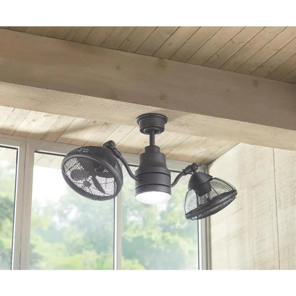 Home Decorators Collection Pendersen 42 in. Integrated LED Indoor/Outdoor Espresso Bronze Ceiling Fan with Light Kit and Remote Control