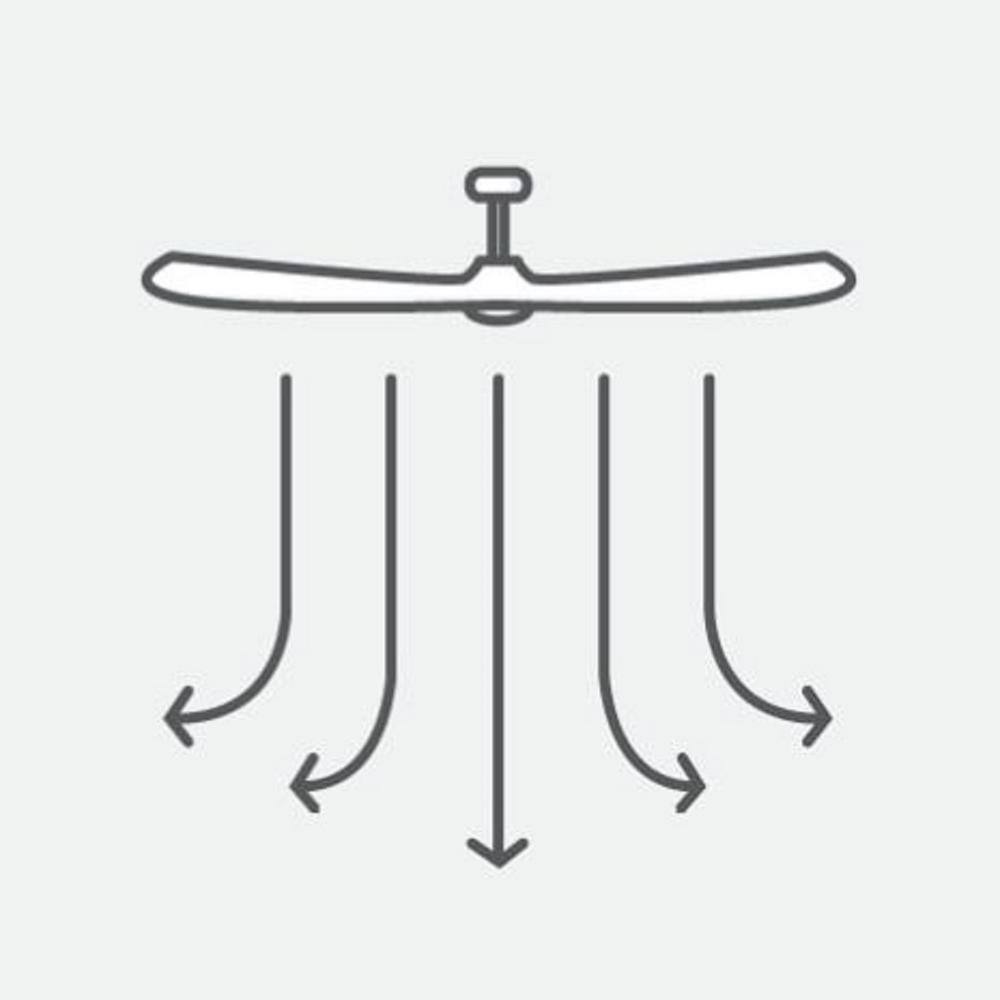 Generation Lighting Era 44 in. Indoor/Outdoor Midnight Black LED Ceiling Fan with Remote Control, Light Kit and Manual Reversible Motor