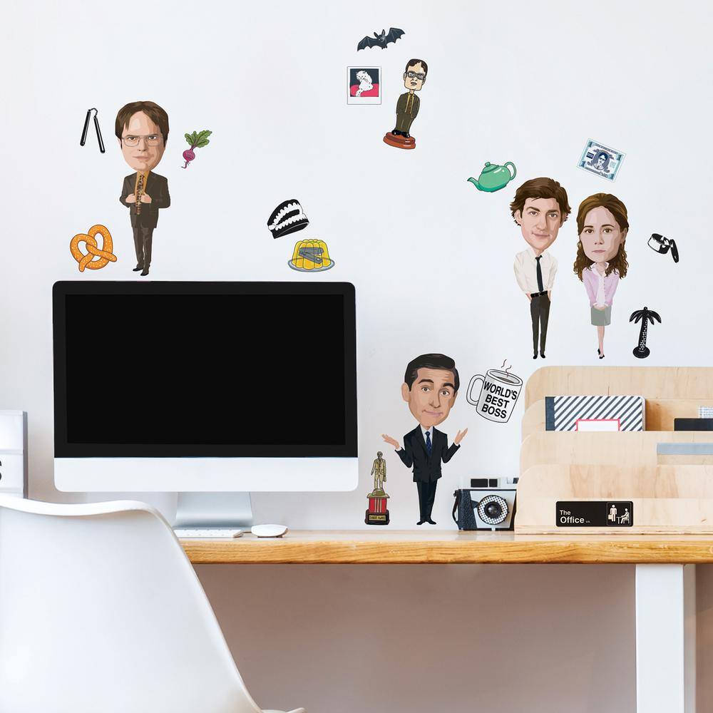 RoomMates Black and White and Tan The Office Wall Decals
