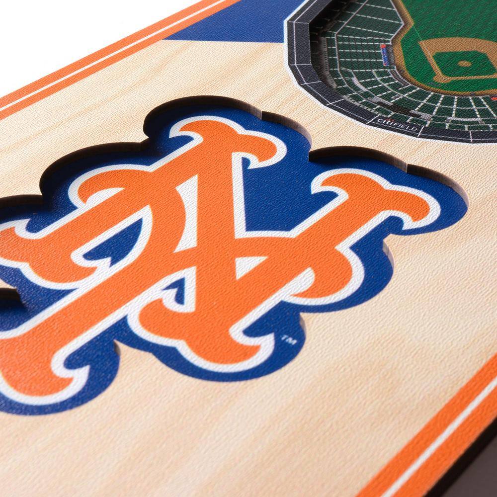 YouTheFan MLB New York Mets6 in. x 19 in. 3D Stadium Banner-Citi Field