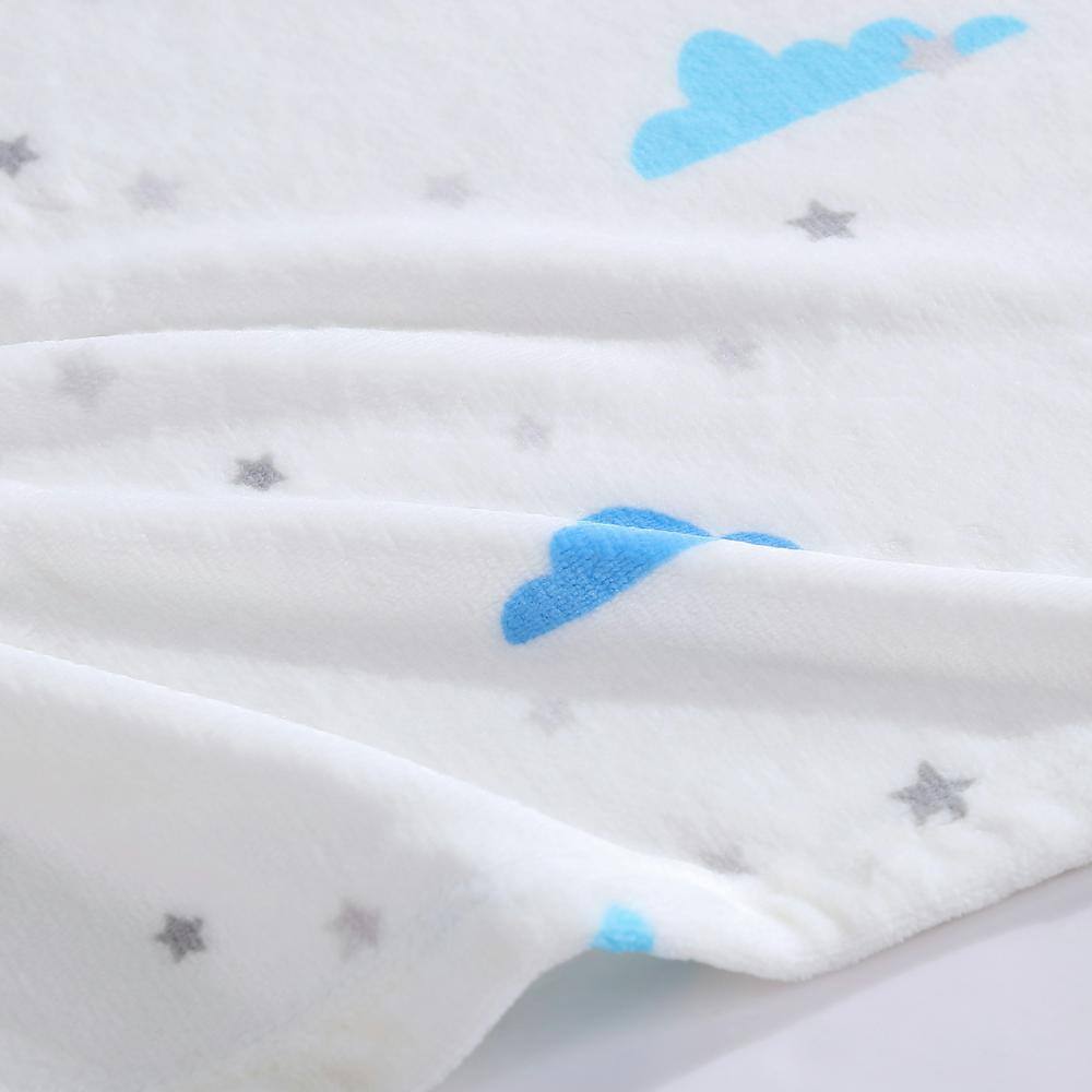 Poppy & Fritz Cloud Blue Microfiber 60X50 Throw Blanket