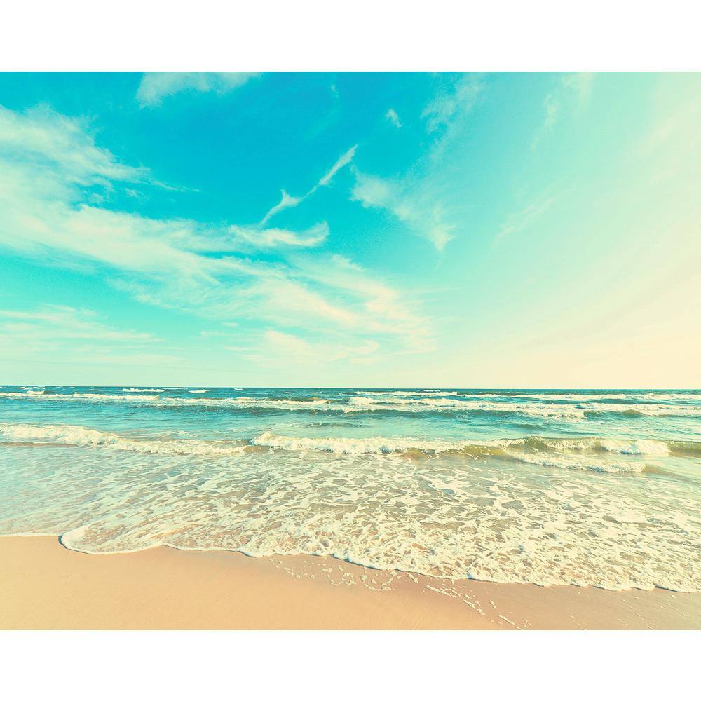 Brewster 118 in. x 94 in. Seashore Wall Mural