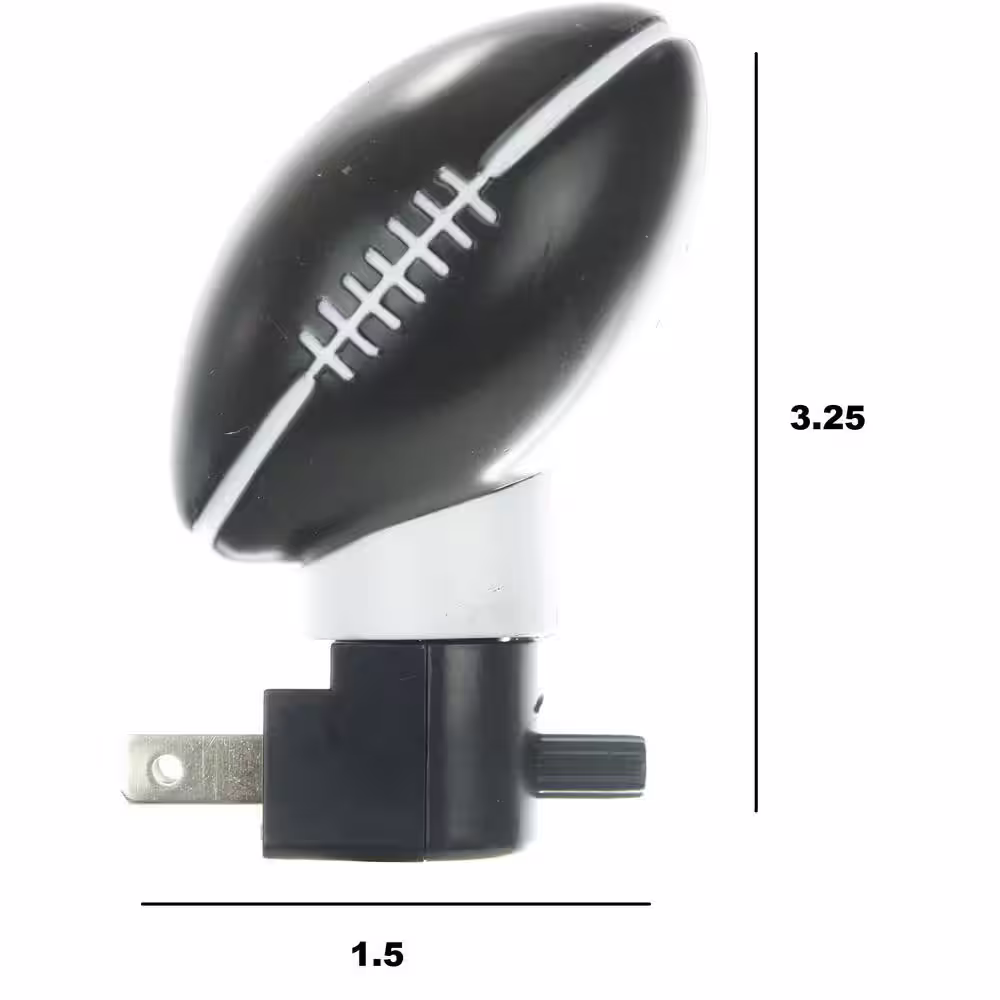 Sunlite Football Sports Theme Plug In Decorative Night Light (Bulb Included)