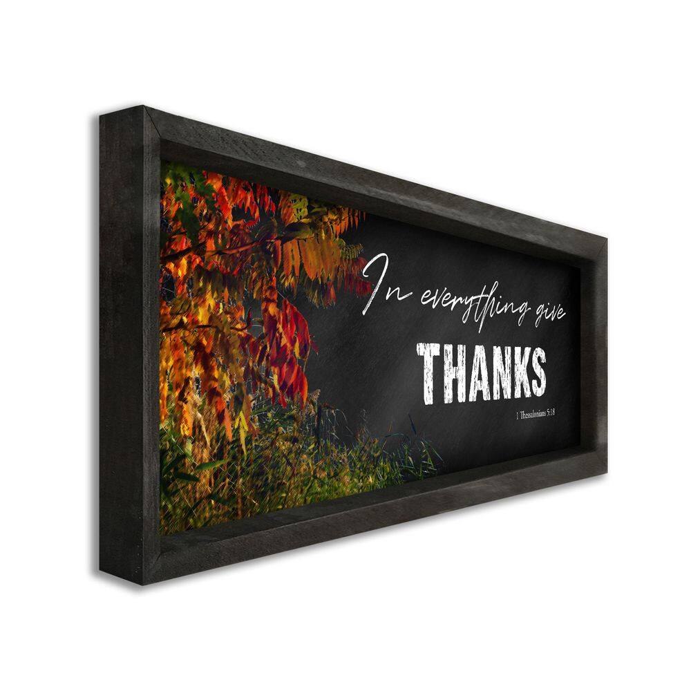 None In Everything Give Thanks Farmhouse Decorative Sign 7 in. x 20 in.