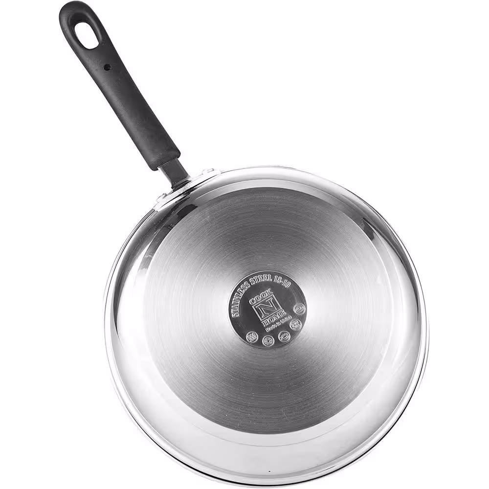 Cook N Home 1 qt. and 2 qt. Stainless Steel Saucepan