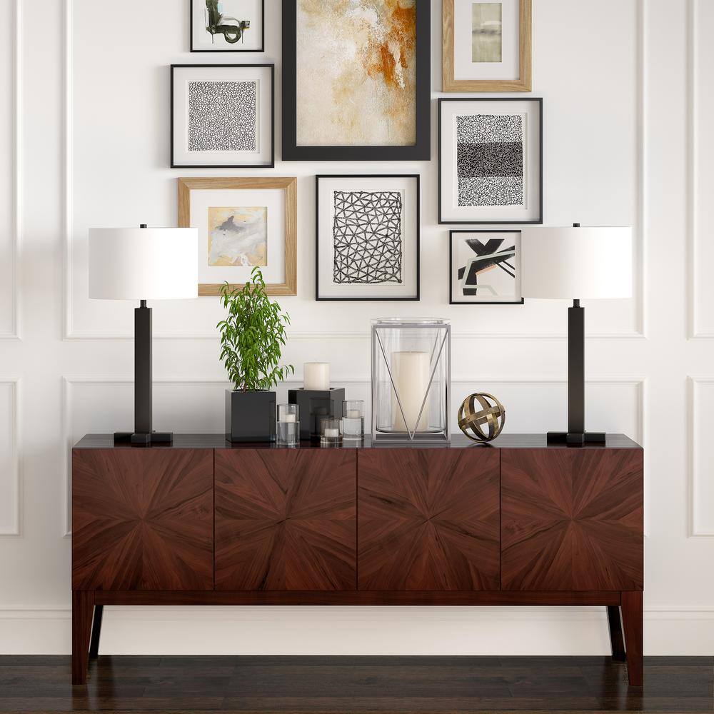 Meyer&Cross Dunand 27.25 in. Blackened Bronze Table Lamp