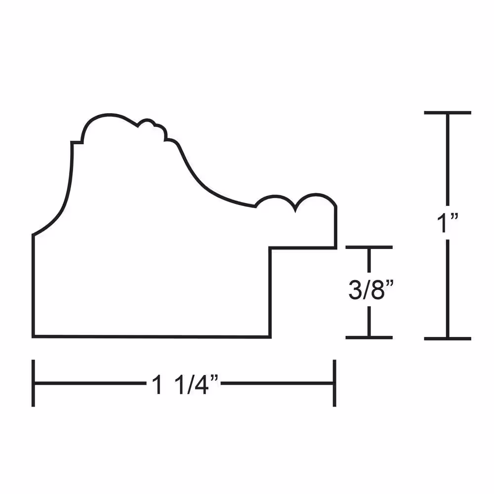 Timeless Frames Carrington 1-Opening 11 in. x 14 in. Pewter Picture Frame