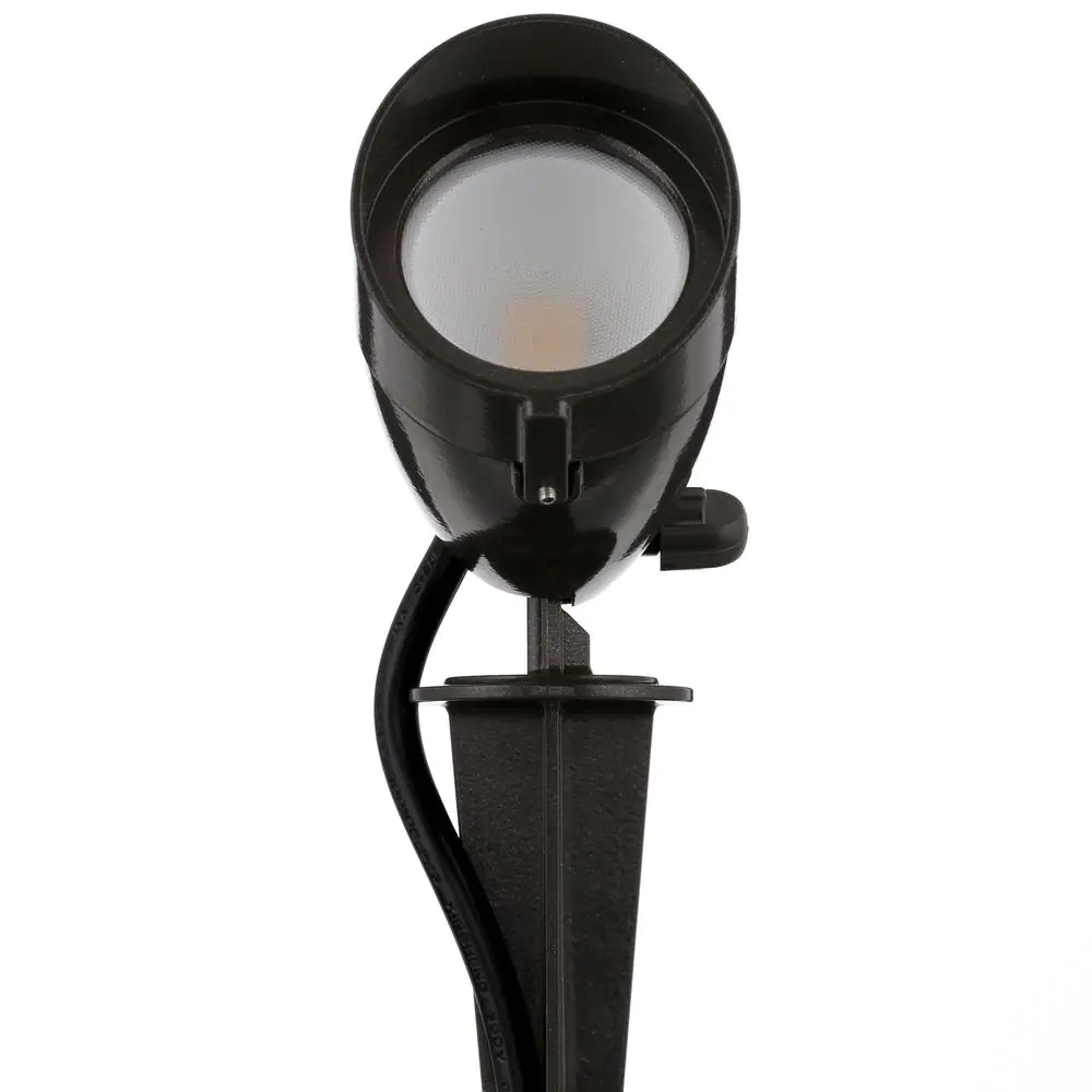 Commercial Electric CE Bronze Line Voltage LED Spike Light with Adjustable lamp head 1-EA