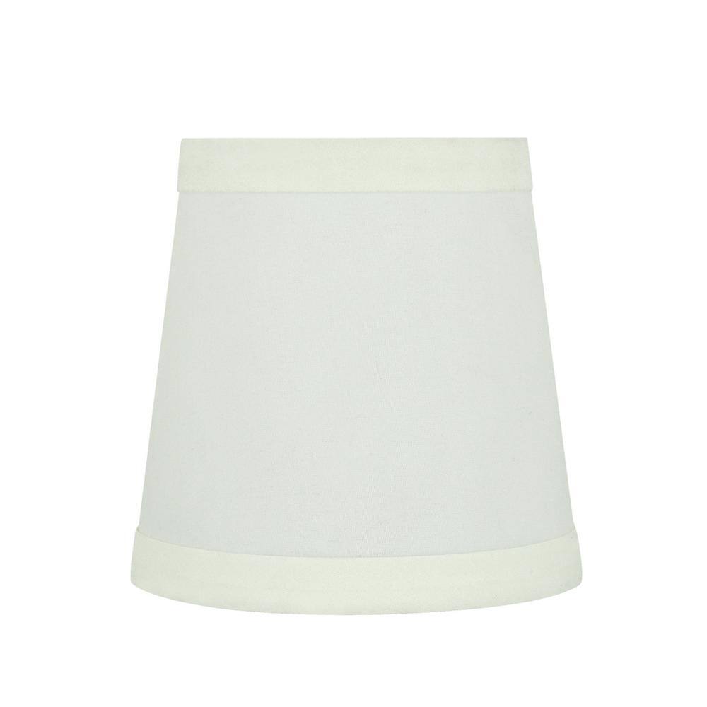 Aspen Creative Corporation 4 in. x 4 in. Off White Hardback Empire Lamp Shade (5-Pack)