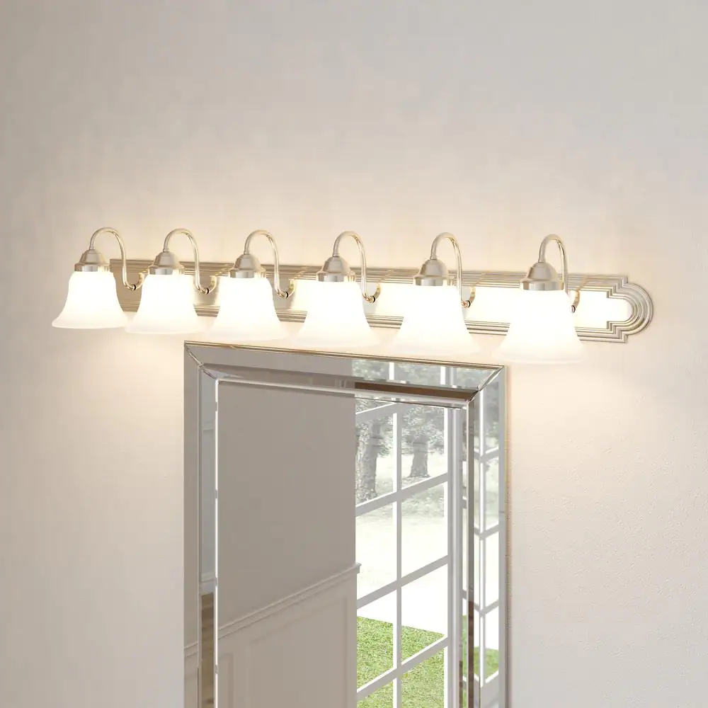 Volume Lighting 6-Light Brushed Nickel Bath Light