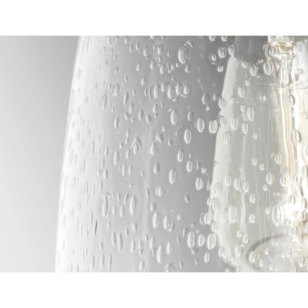 Progress Lighting Conover Collection 1-Light Antique Bronze Clear Seeded Glass Farmhouse Outdoor Hanging Lantern Light