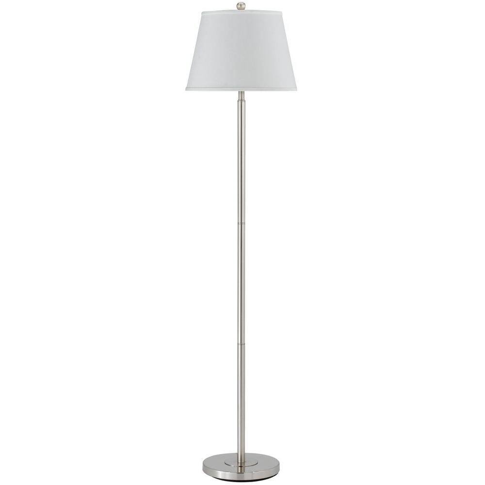 CAL Lighting 60 in. Andros Floor Lamp in Brushed Steel