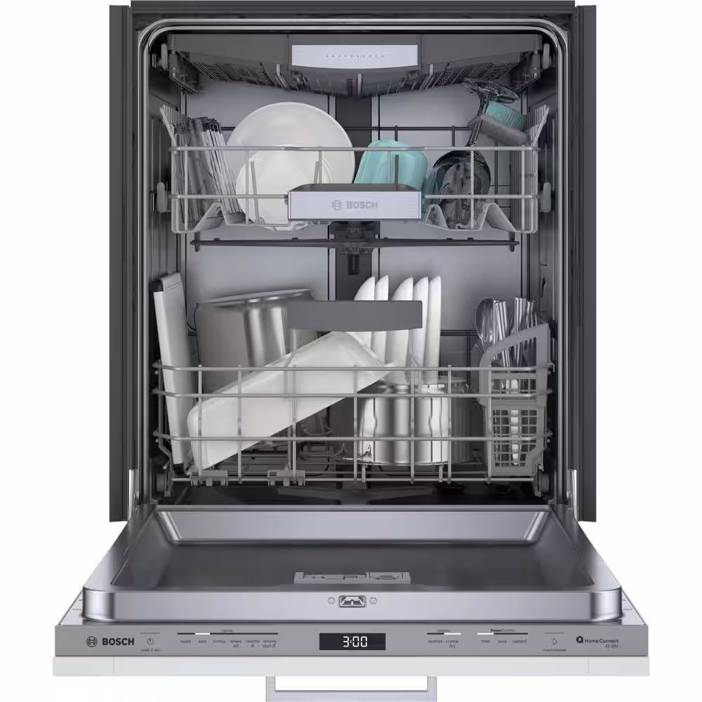 Bosch 800 Series 24 in. Custom Top Control Tall Tub Dishwasher with Stainless Steel Tub, 42 dBA