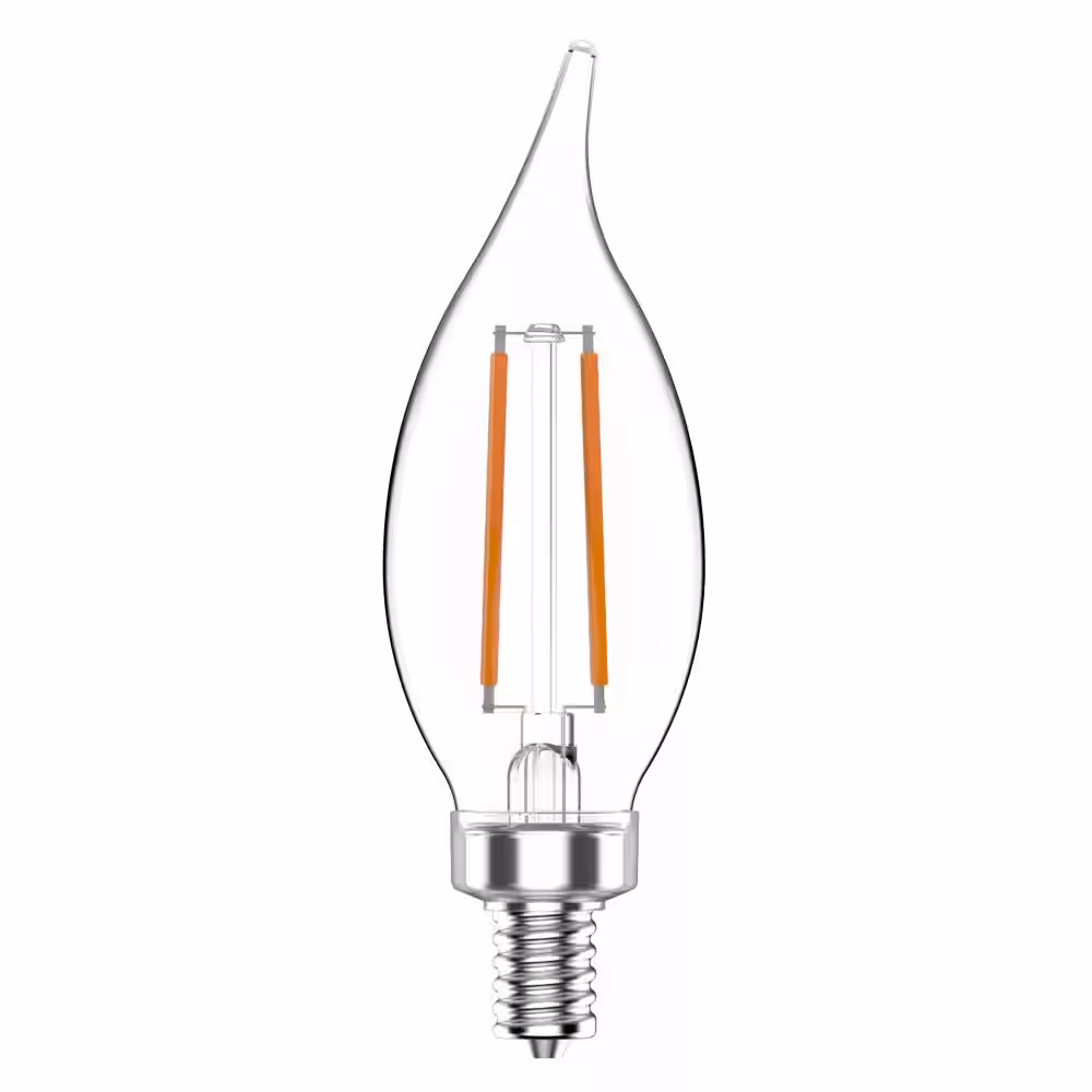 None 40-Watt Equivalent BA11 Non-Dimmable CEC Clear Glass Filament Vintage Edison LED Light Bulb Daylight (8-Pack)