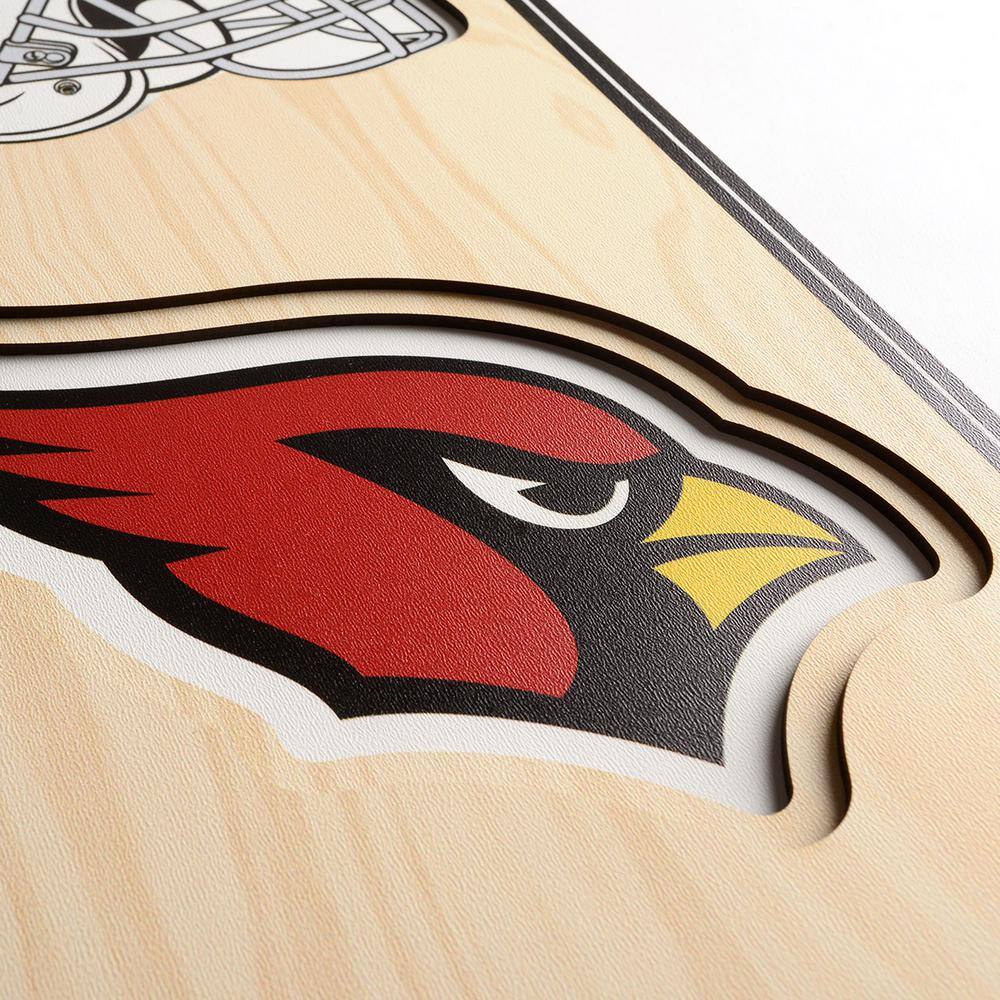 YouTheFan NFL Arizona Cardinals Wooden 8 in. x 32 in. 3D Stadium Banner-University of Phoenix Stadium