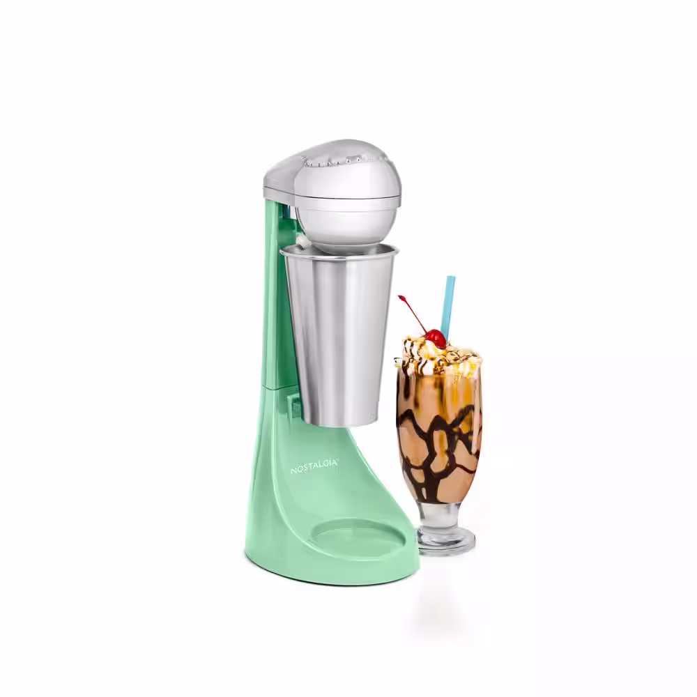 Nostalgia 100 W Jadeite Milkshake Maker with Two-Speeds